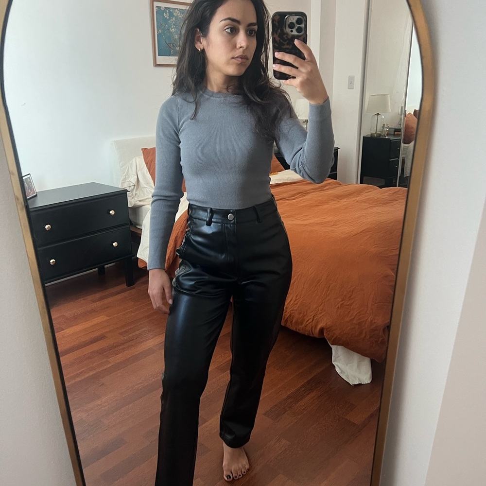 Bcbgeneration Black Leather Pants - image 1